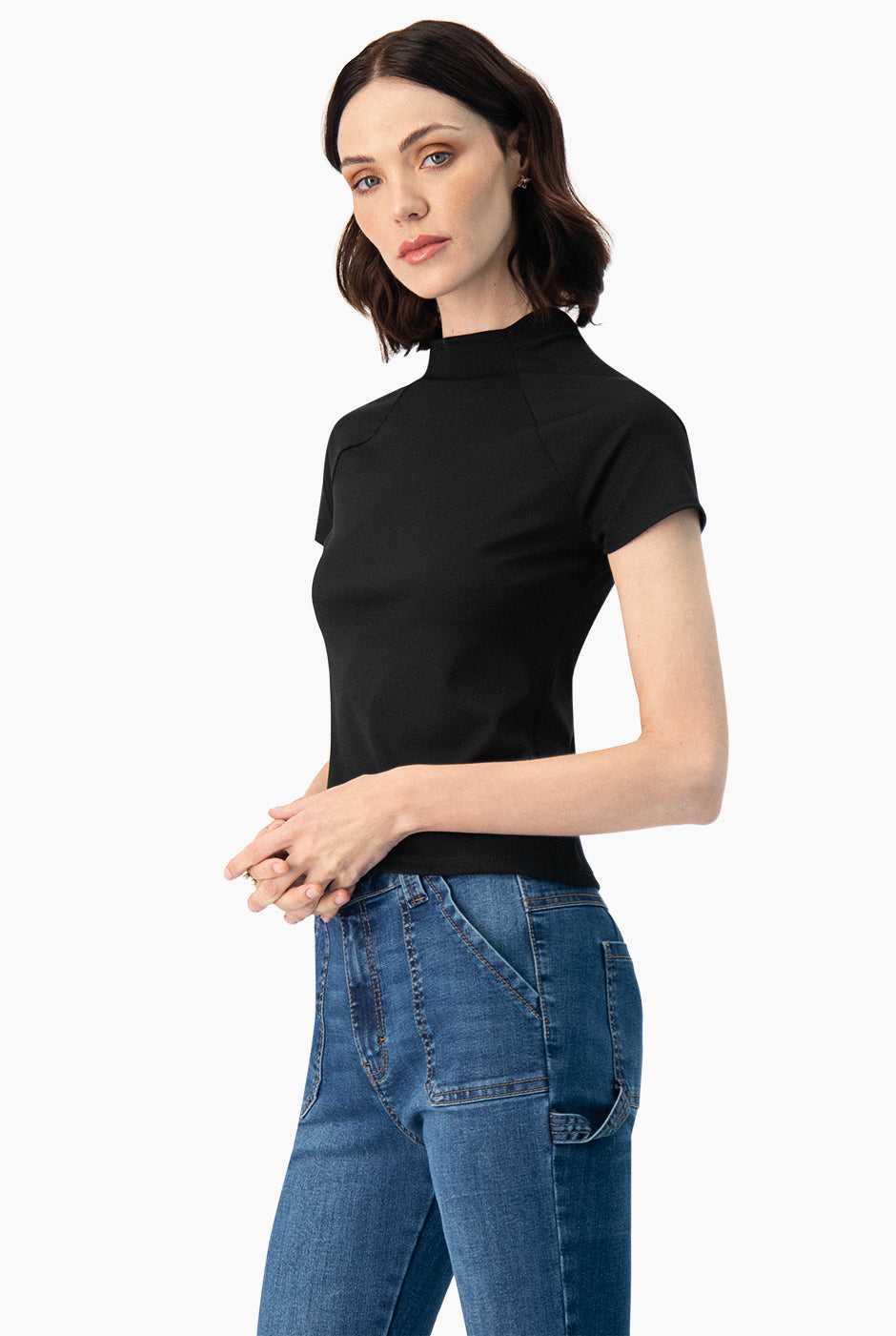 Playera recta de manga corta