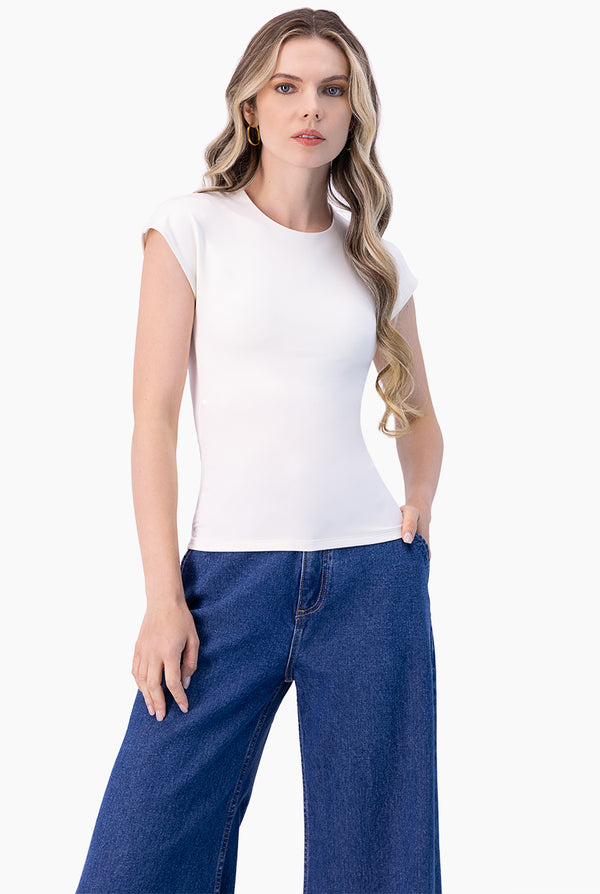 Blusa de hombro caido