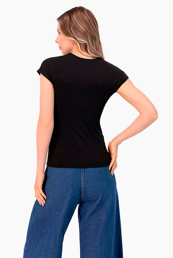 Blusa de hombro caido