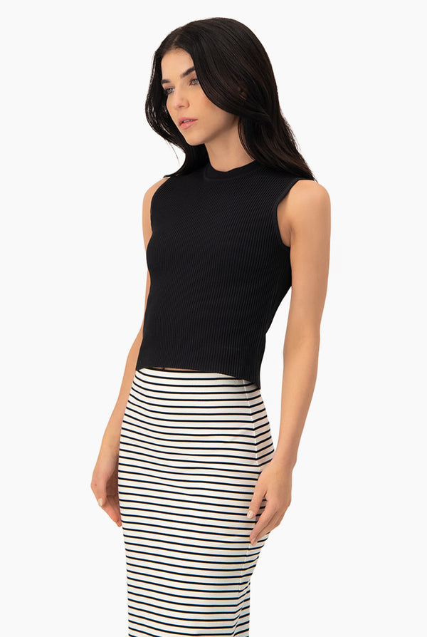 Slim Top Knitted Rib