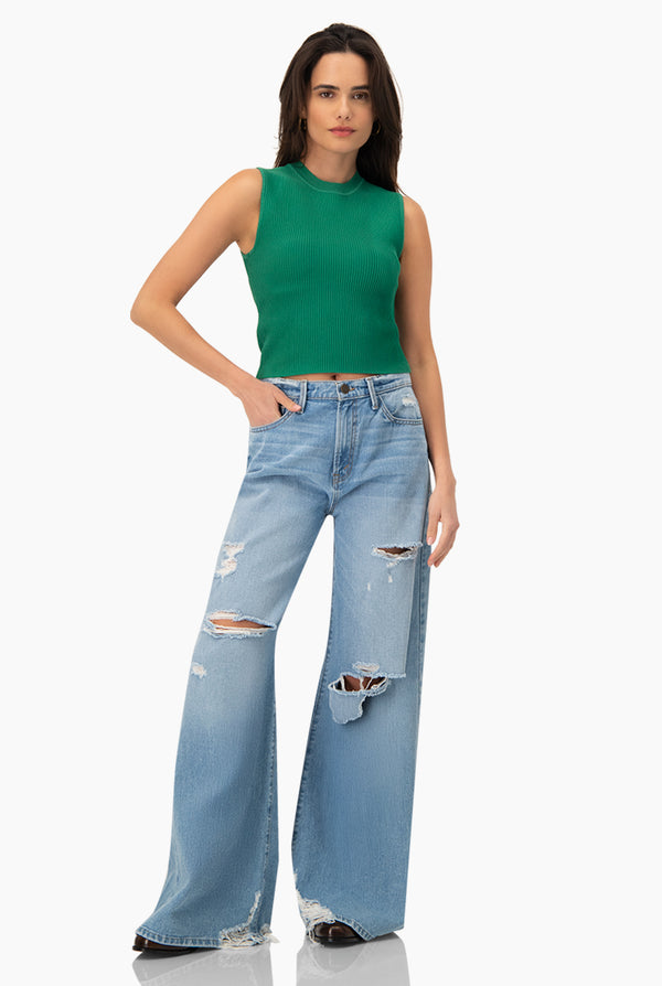 Slim Top Knitted Rib