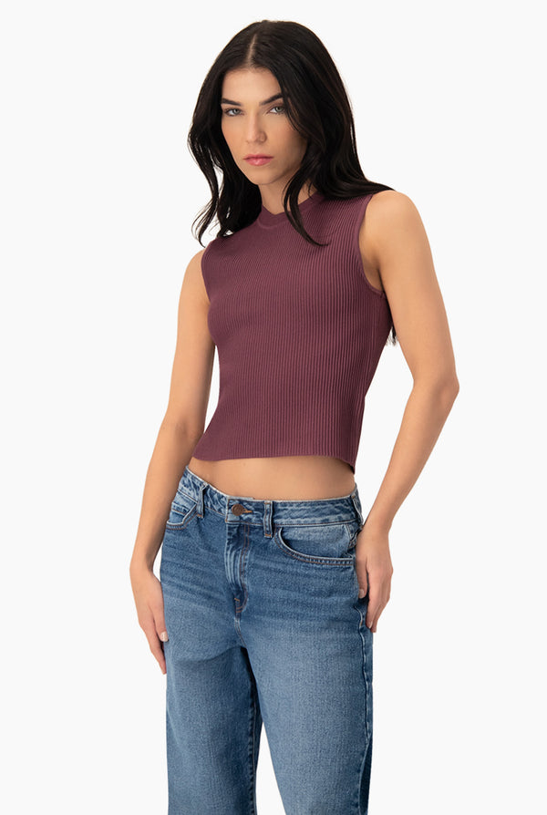 Slim Top Knitted Rib