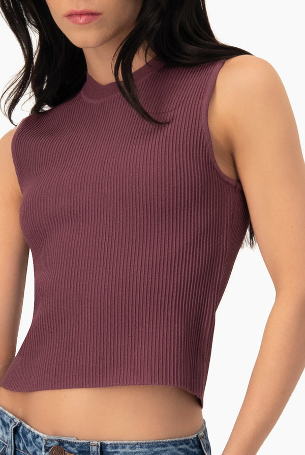 Slim Top Knitted Rib