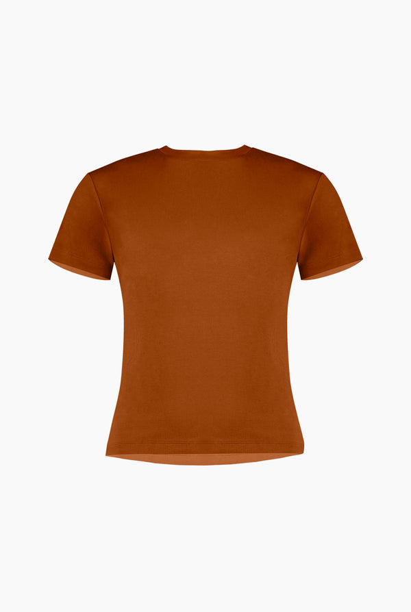 Playera basica recta manga corta