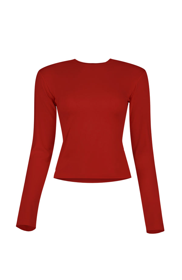 Playera basica recta manga larga