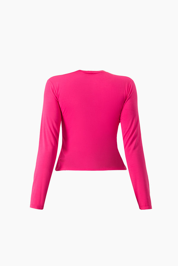 Playera basica recta manga larga