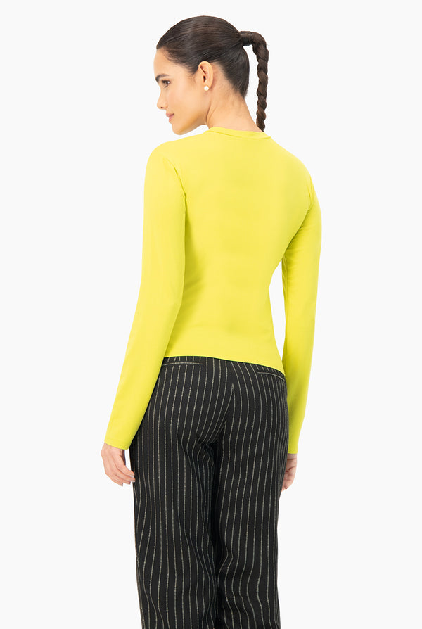 Playera basica recta manga larga