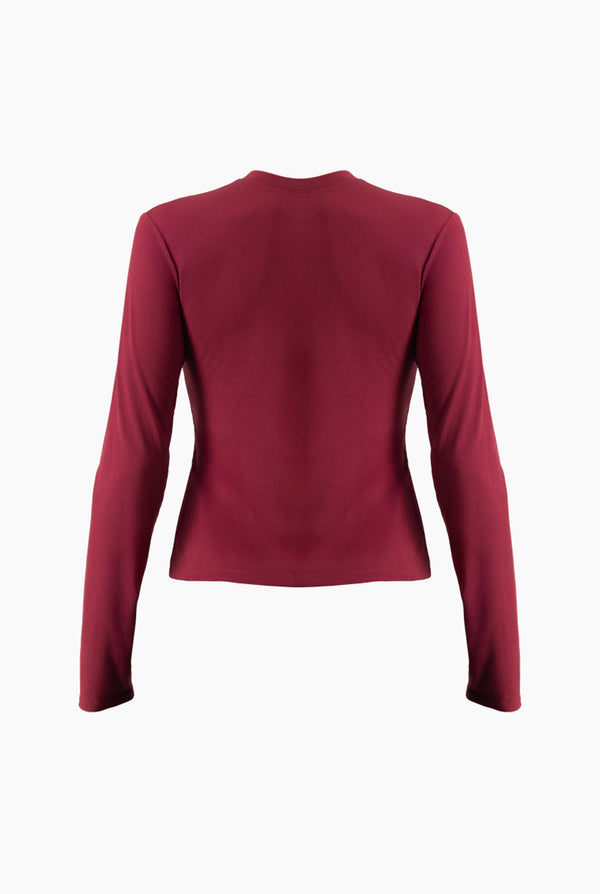 Playera basica recta manga larga