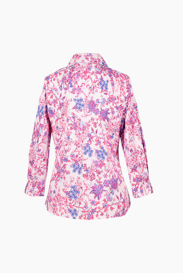 Blusa camisera recta estampada