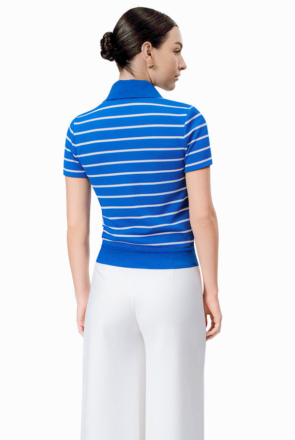 Blusa recta tejida escote V