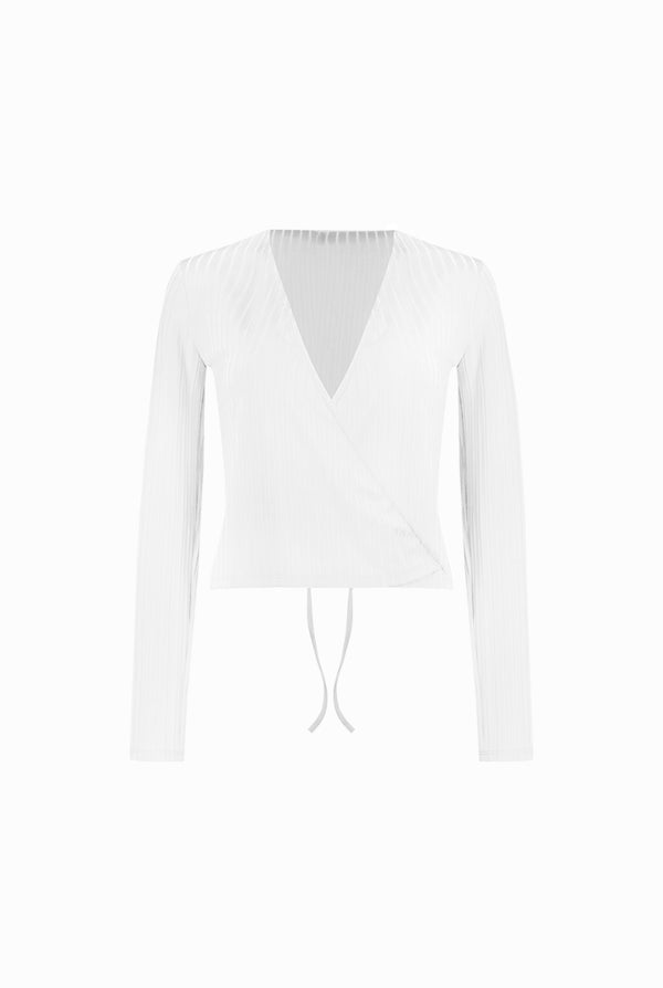 Blusa blanca de manga larga