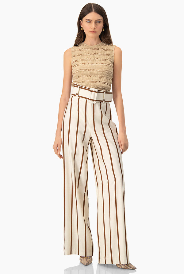 Blusa tejida sin mangas