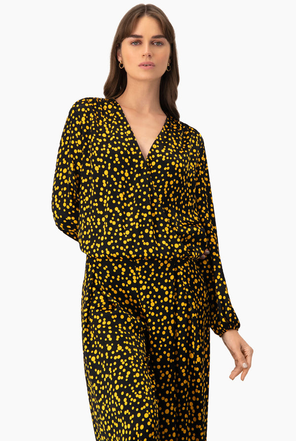 Blusa recta de lunares