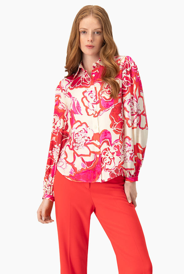 Blusa de estampado floral