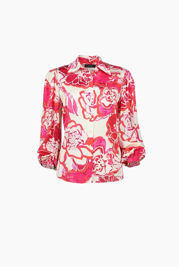 Blusa de estampado floral