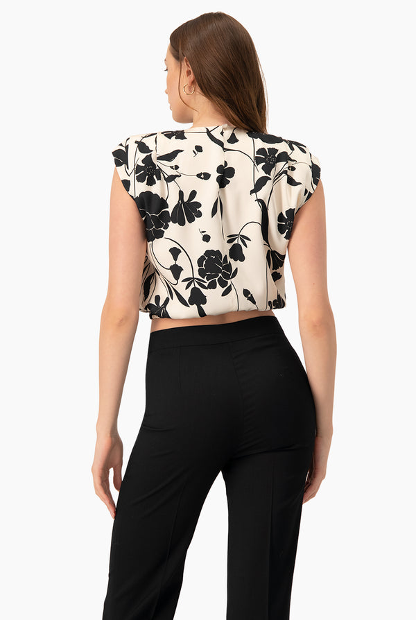 Blusa estampada recta