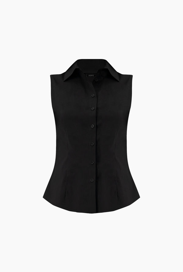 Blusa camisera sin mangas