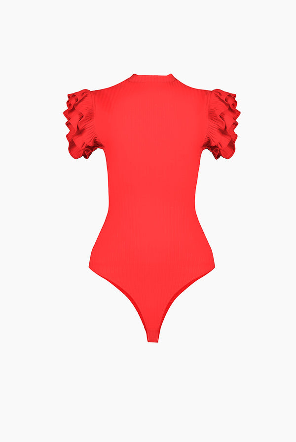 Body rojo de olan en sisa