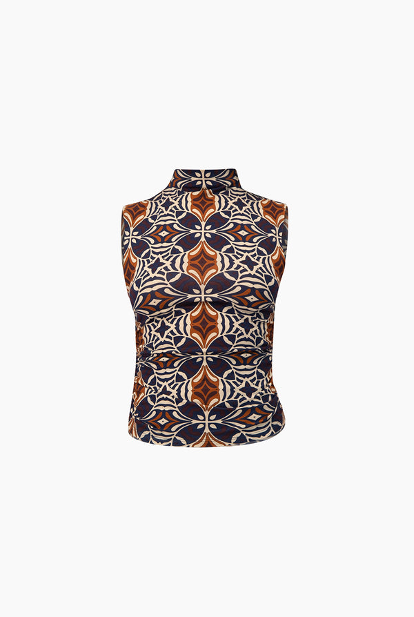 Blusa fruncida en costados