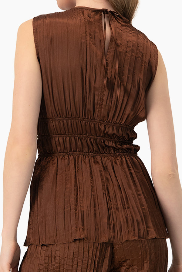 Blusa recta sin mangas