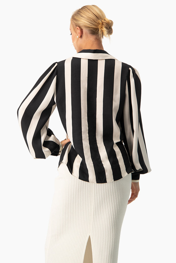 Blusa recta camisera manga larga