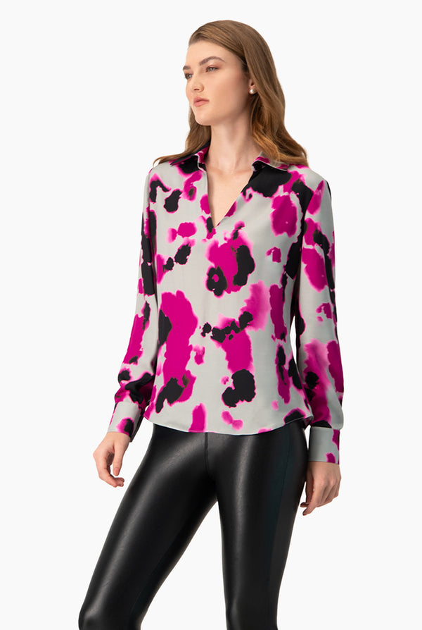 Blusa estampado de escote en V