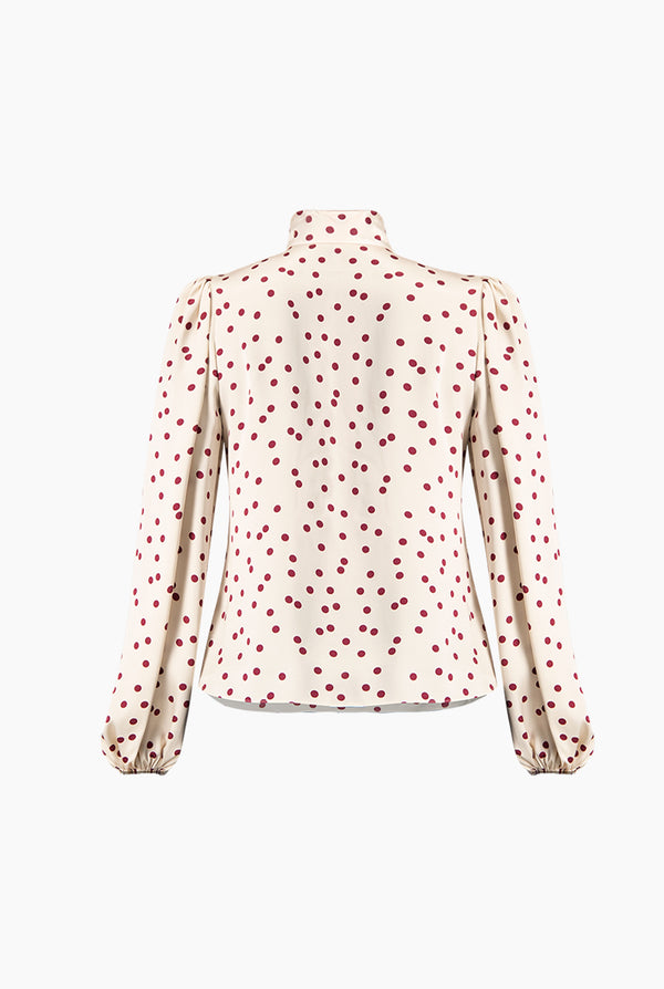 Blusa de lunares y manga larga
