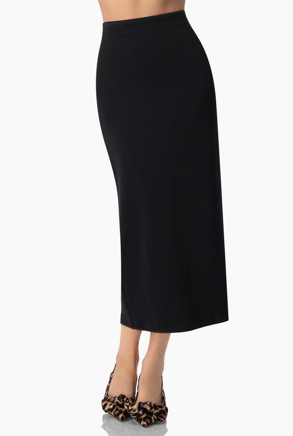 Falda midi colo negra