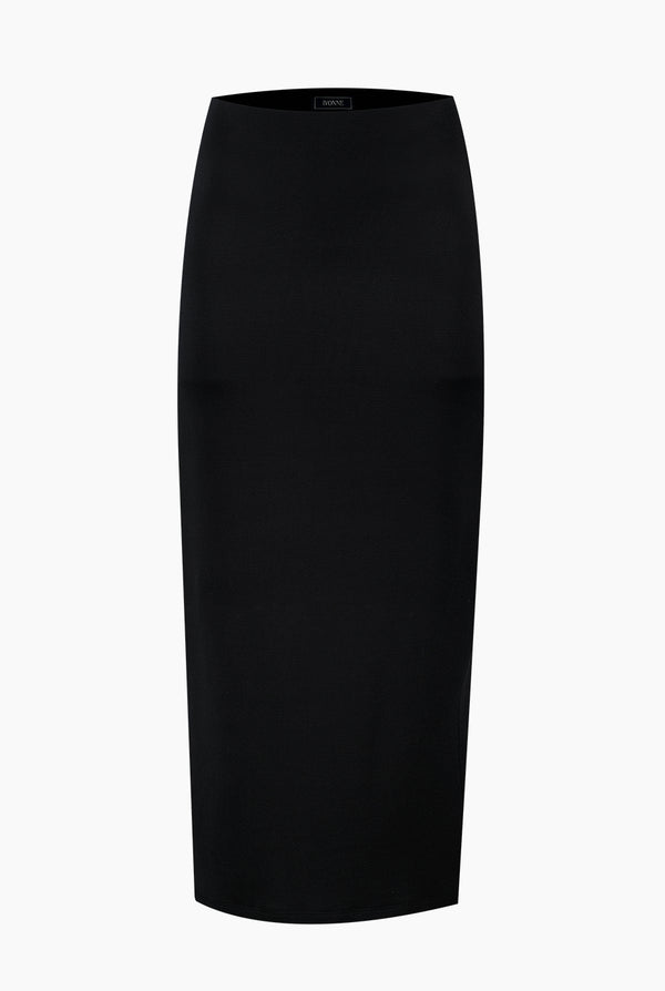 Falda midi colo negra