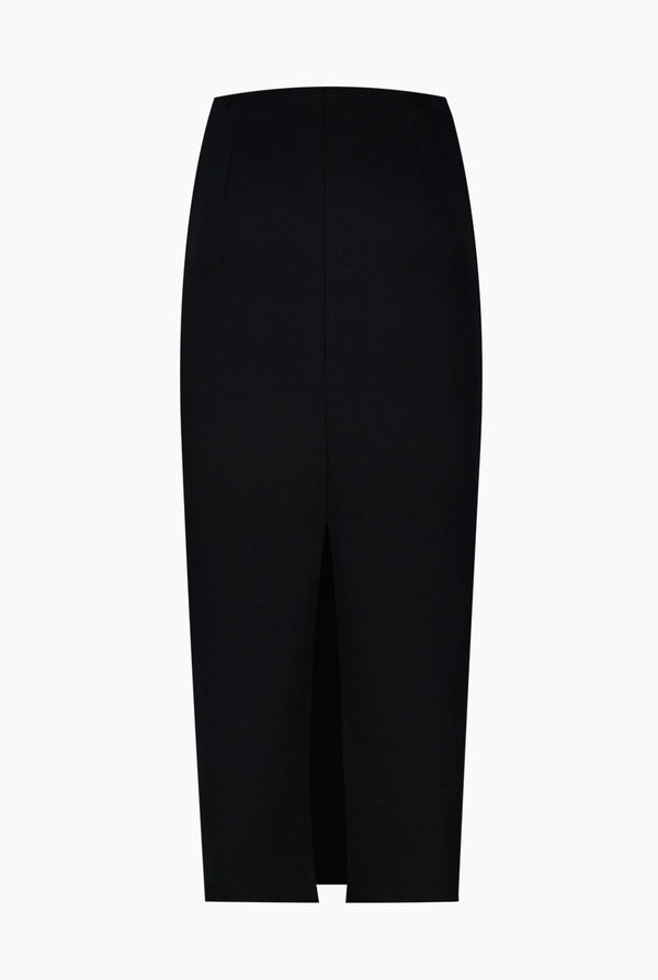 Falda midi colo negra