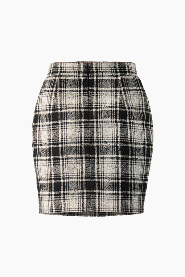 Falda con cierre trasero