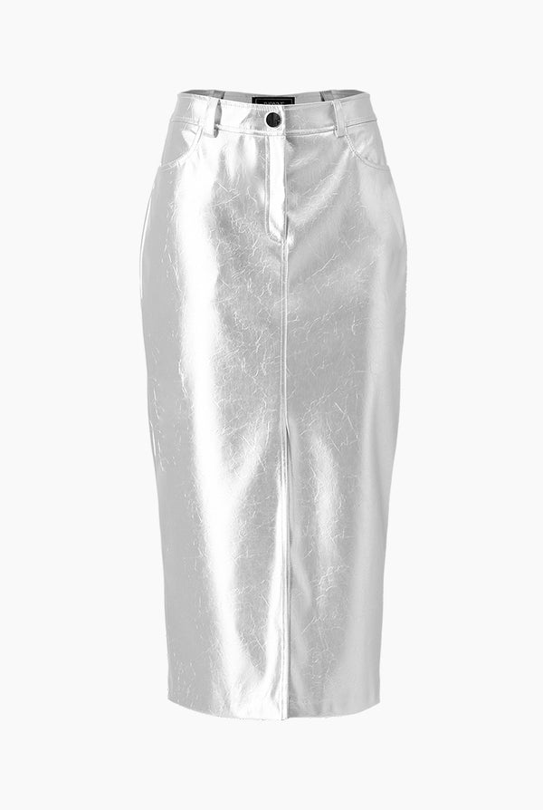 Falda larga con bolsillos