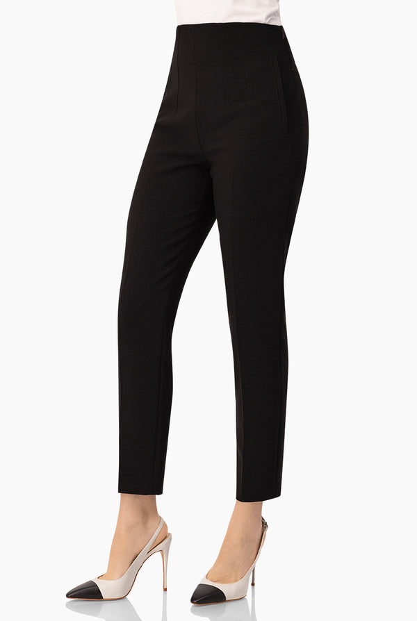 Pantalon recto con bolsas simuladas