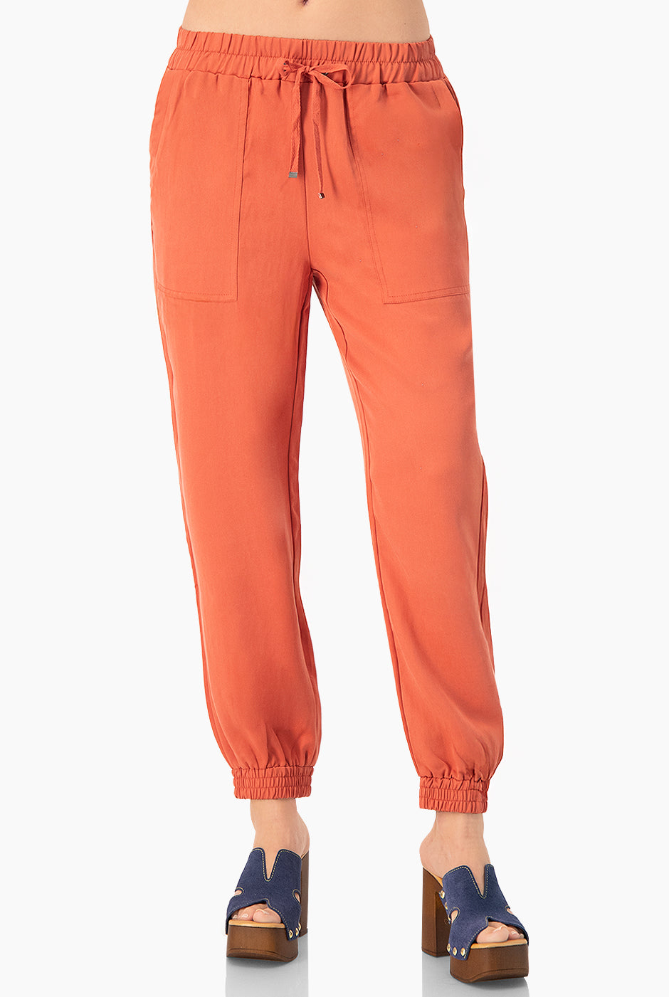 Pantalón Jogger Combinación Lino