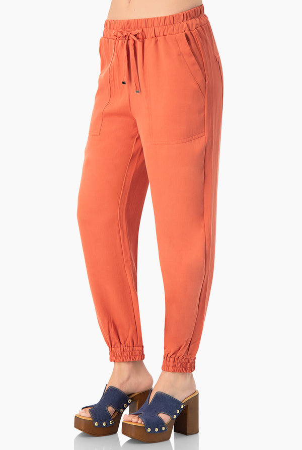 Pantalón Jogger Combinación Lino