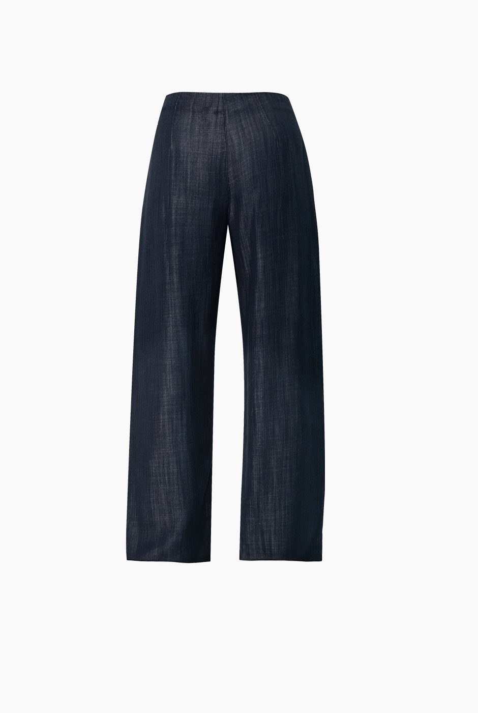 Jeans amplios azul marino con botones en pretina