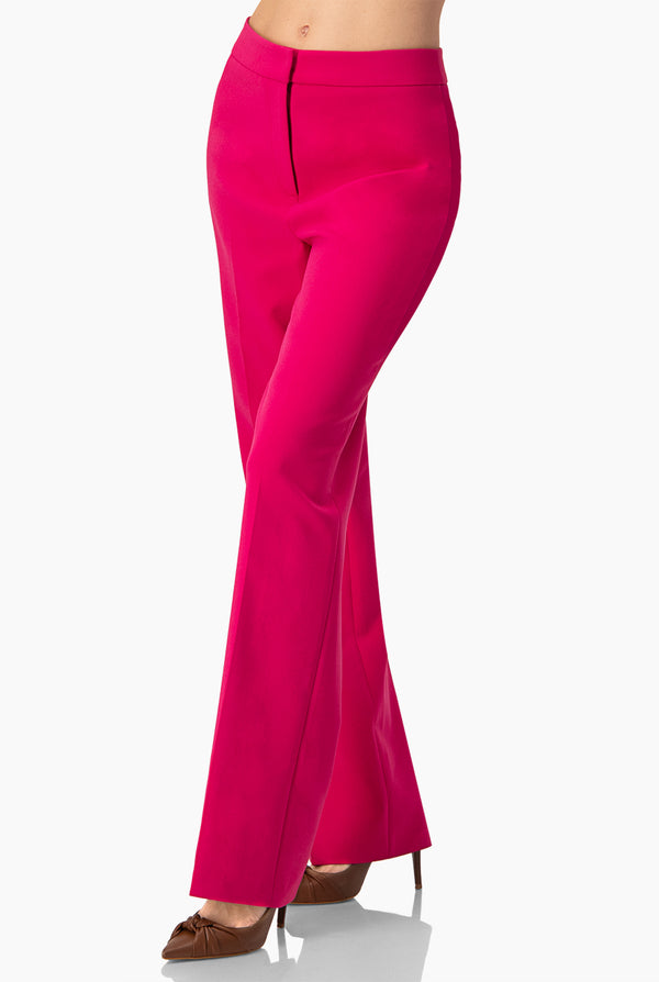 Pantalon sastreado recto fucsia