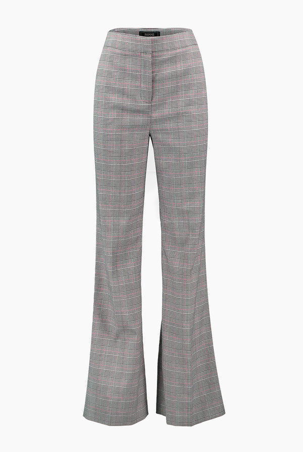 Pantalon corte campana con cierre