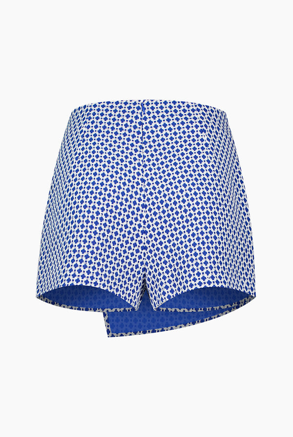 Short tejido de un boton