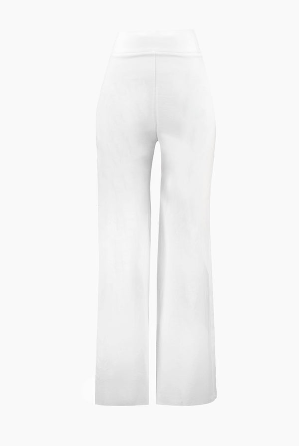 Pantalon liso y pierna amplia