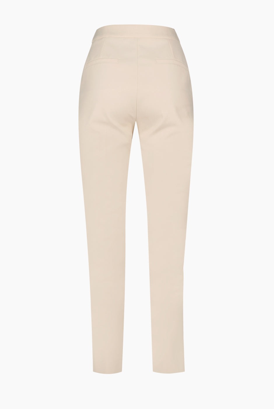 Pantalón recto sastreado natural con bolsillos simulados