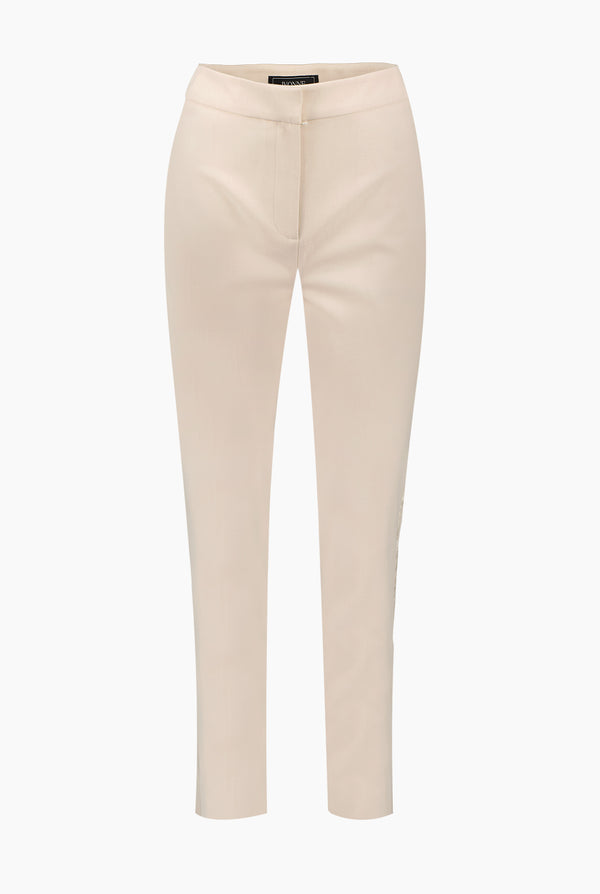 Pantalon recto sastreado natural