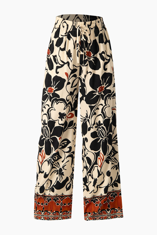 Pantalon estampado con bolsillos