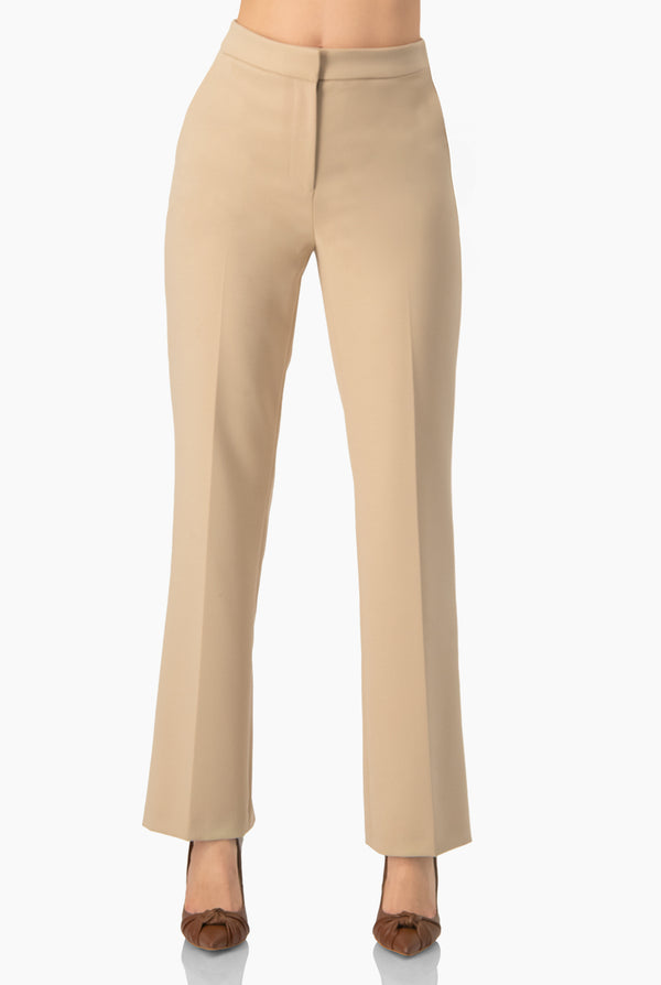 Pantalon sastreado en tono beige
