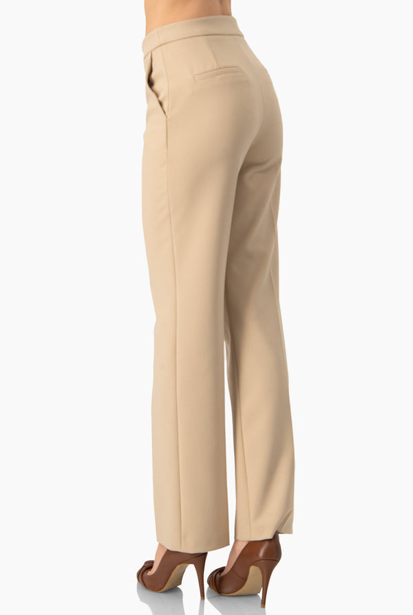 Pantalon sastreado en tono beige