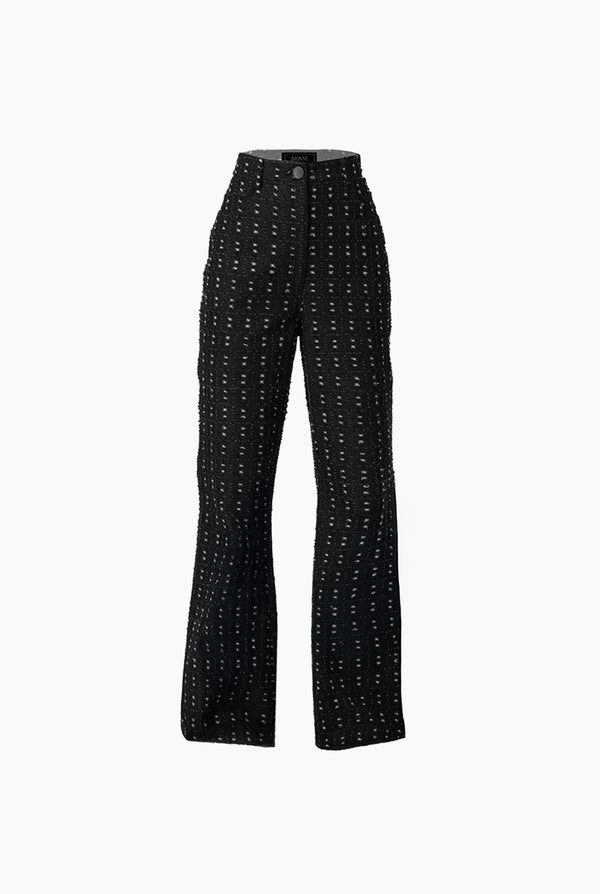 Pantalon negro semi acampanado