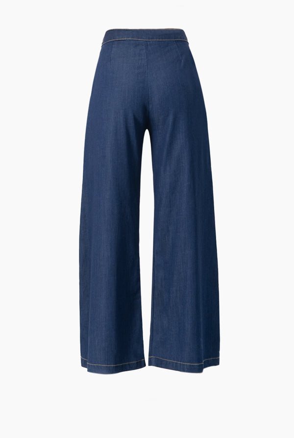 Jeans de pierna amplia y bolsillos