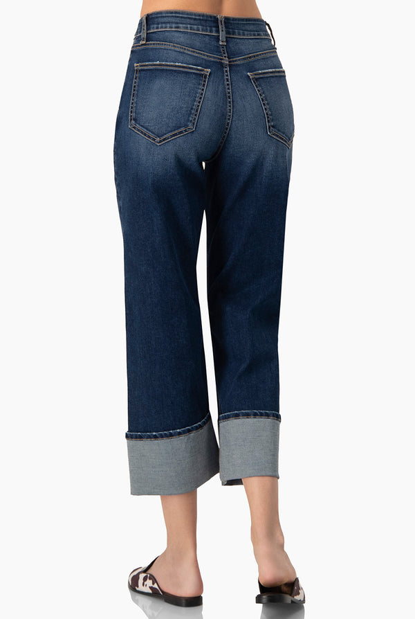 Jeans recto de mezclilla