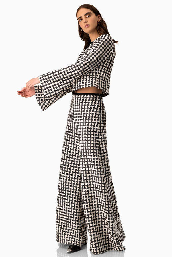 Pantalon tejido amplio