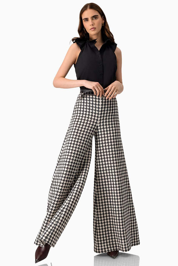 Pantalon tejido amplio